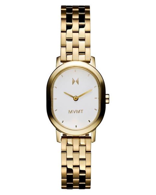MVMT Metallic Carmel Oval Watch, 25Mm