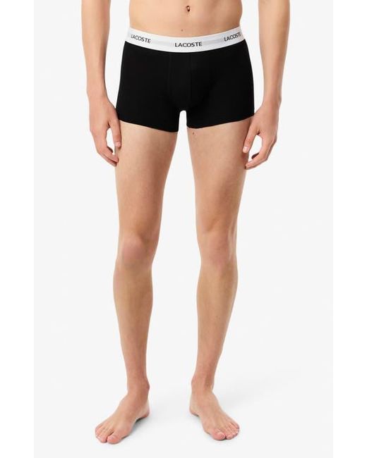 Lacoste Blue Assorted 3-Pack Core Essentials Trunks for men