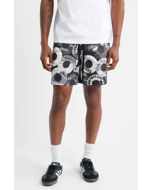 BBCICECREAM Black Bb Vinyls Drawstring Knit Shorts for men