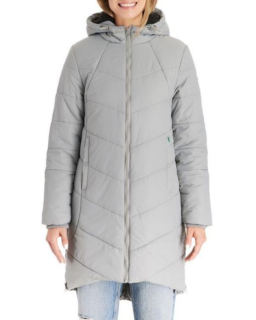 Modern Eternity Gray 3-In-1 Maternity Puffer Jacket