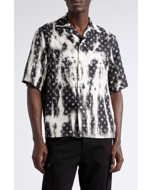 Amiri Bandana Bleach Paint Splatter-print T-shirt in Black for Men