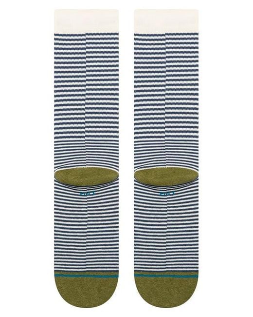 Stance Blue Mini Bar Crew Socks for men