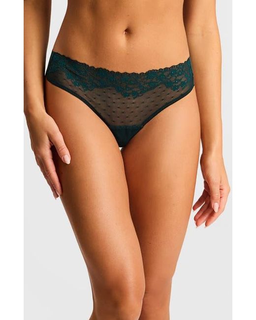 Commando Green Double Take Thong
