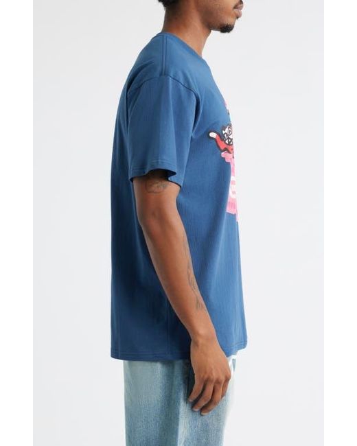 ICECREAM Blue Basketcase Graphic T-Shirt for men