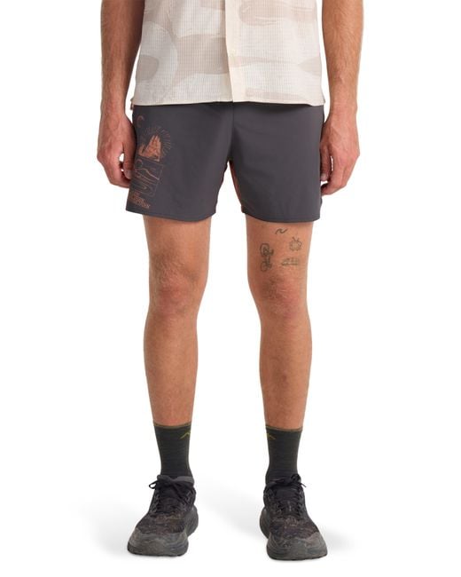 Roark Blue Alta 5 Drawstring Shorts for men