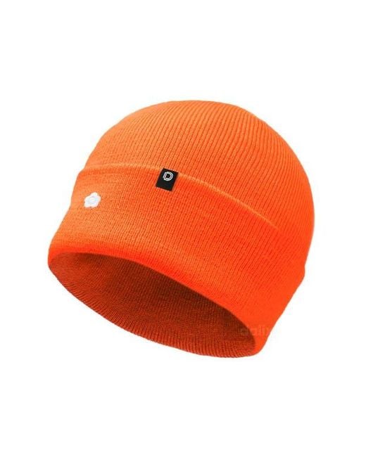 Alix Orange Lil Flower Beanie Cap