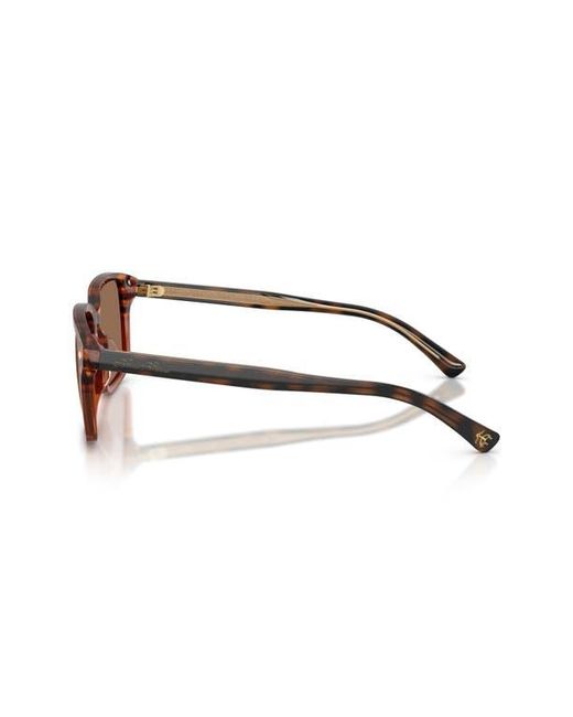 Brooks Brothers Brown 57Mm Rectangular Sunglasses for men
