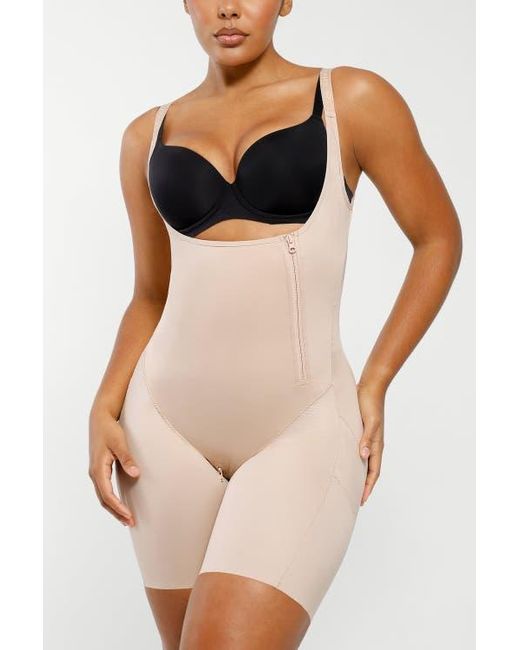 Shapellx Multicolor Open Bust Butt-Lifting Full Bodysuit