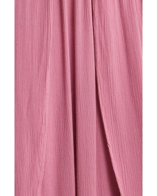 Elan Pink Wrap Maxi Cover-up Dress
