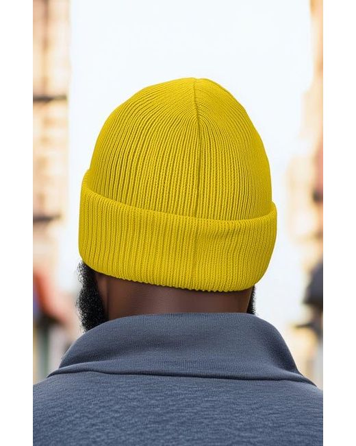 Alix Yellow Chill Touch Beanie for men