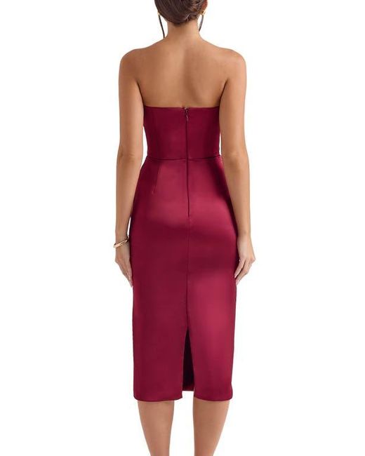 open lace back dress The Severine Dress in Red | House of CB