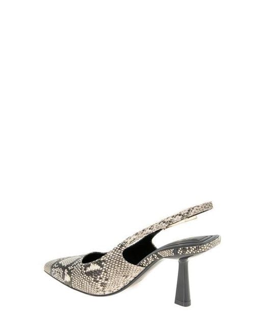 BCBGMAXAZRIA White Inara Slingback Pointed Toe Pump