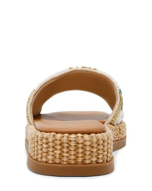 Steve Madden Multicolor Boardwalk Beaded Slide Sandal