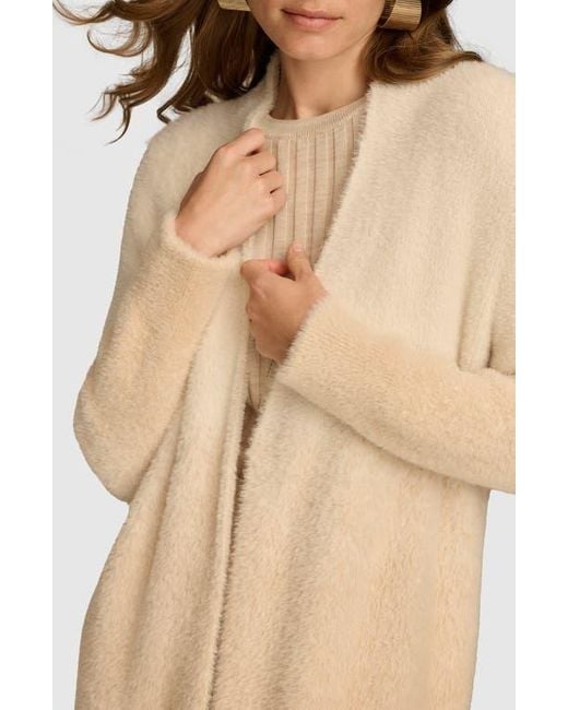 Donna Karan Natural Ombré Open Front Cardigan