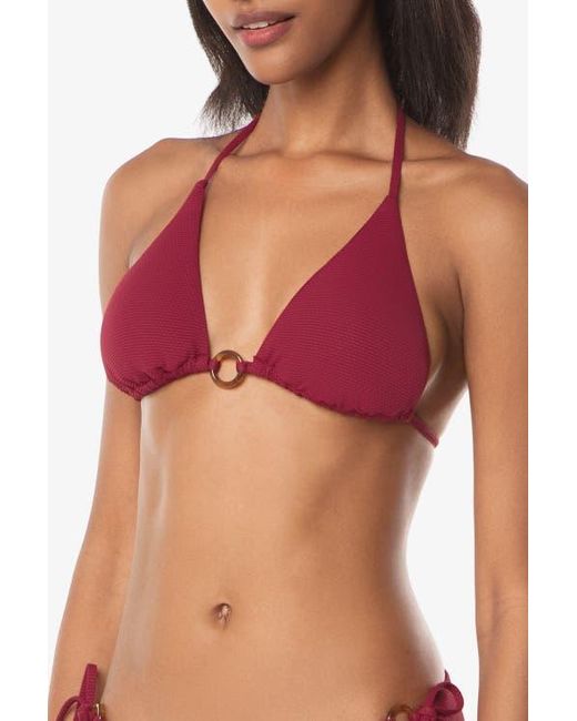 Helen Jon Red Tortoise Ring String Top