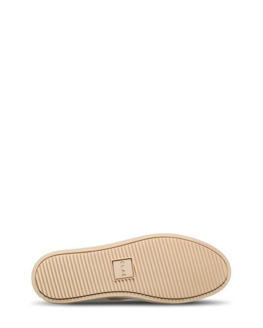 CLAE White Davis Perforated Low Top Sneaker for men