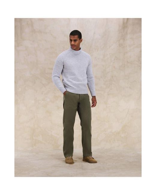 Fortela Gray Andrew Merino Wool High Neck Sweater for men