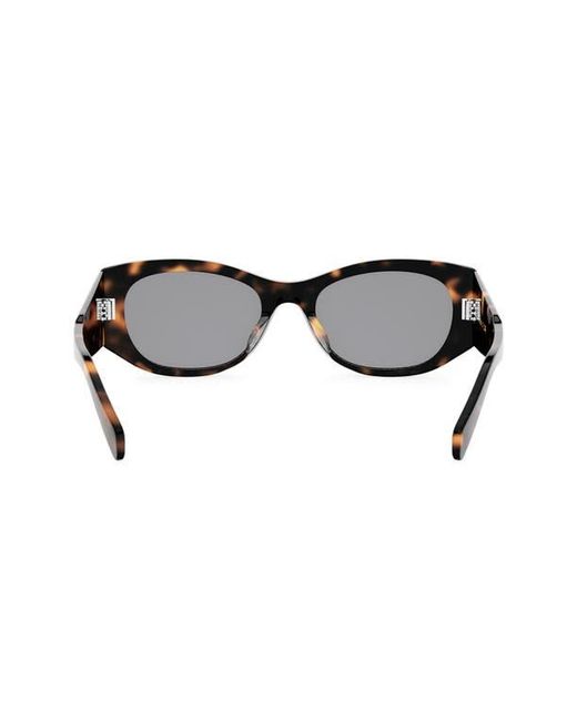 Céline Brown 3 Dots 54Mm Oval Sunglasses