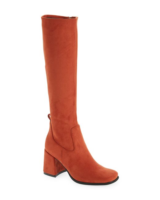 Jeffrey Campbell Red Hot Lava Knee High Stretch Boot