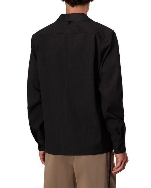 Rag & Bone Black Hyde Wool Blend Shirt Jacket for men