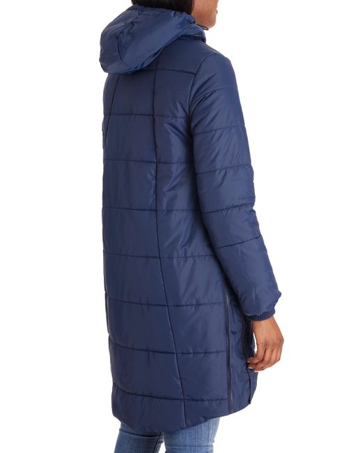 Modern Eternity 3in1 Maternity Puffer Jacket in Blue Lyst
