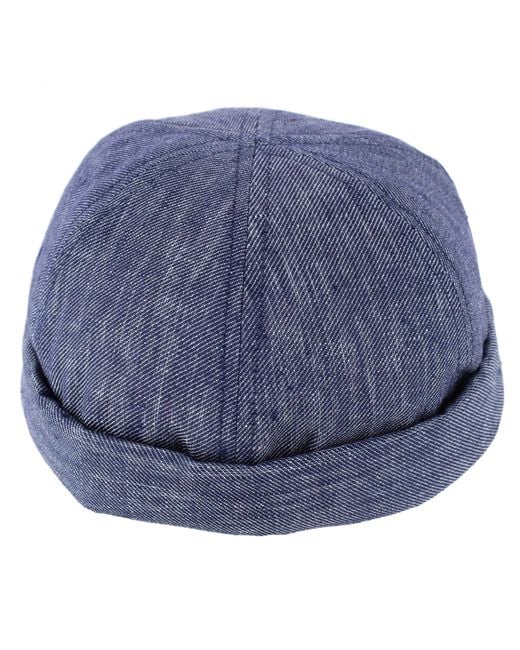 Wigéns Blue Denim Linen Docker Cap for men