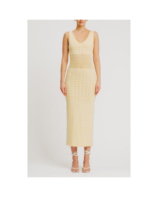 torn knit dress By Ronny Kobo Mindy Sleeveless in Natural no-returns:2024-03-04_2027-05-27