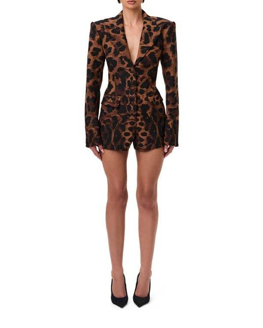 Naked Wardrobe Black Long Sleeve Ponte Blazer Romper