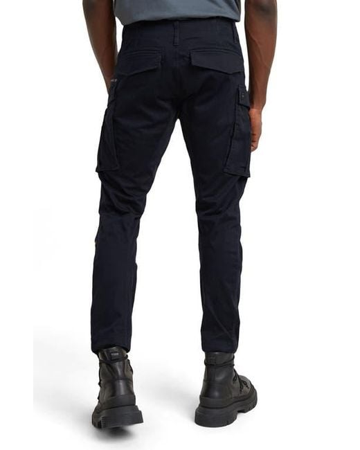 G-Star Blue Rovic Zip 3D Tapered Fit Cargo Pants for men