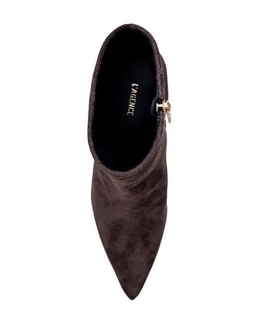 L'Agence Brown Lilly Pointed Toe Bootie