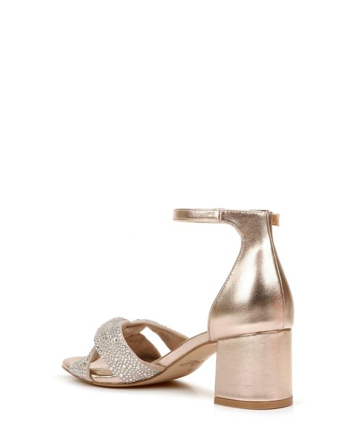 badgley mischka rose gold sandals