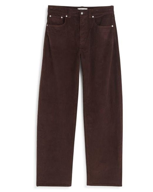 Madewell Brown High Waist Balloon Corduroy Pants