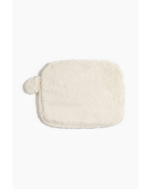H&M White Fluffy Laptop Case