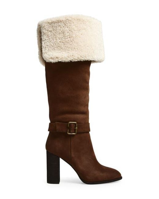 Jeffrey Campbell Natural Nestle Knee High Boot