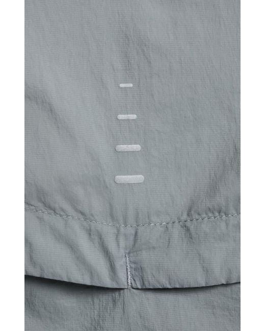 Nike Gray Stride Dri-Fit Uv Hooded Running Jacket for men