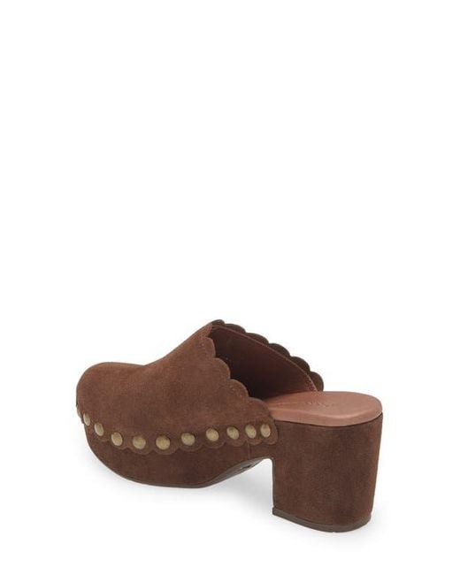 Chocolat Blu Brown Gemini Platform Clog