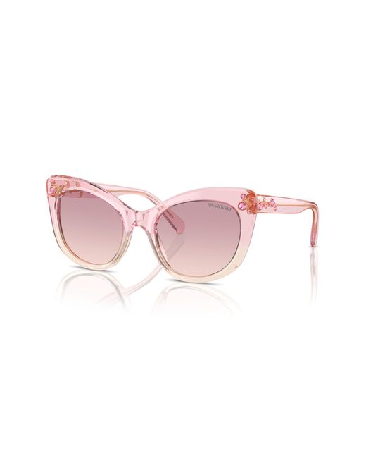 Swarovski Pink 55mm Cat Eye Sunglasses for men
