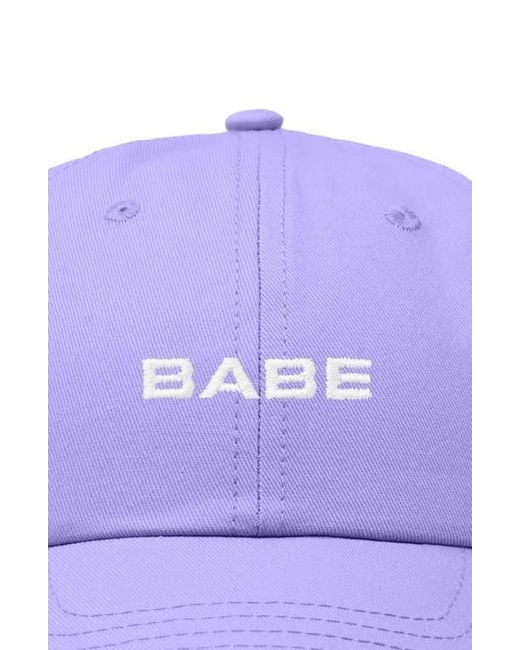 Alix Purple Babe Embroidered Cap