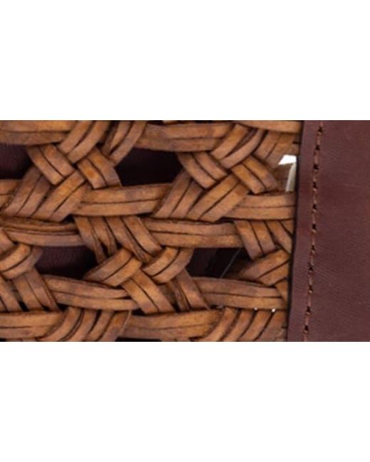 Sam Edelman Brown Woven Leather Belt