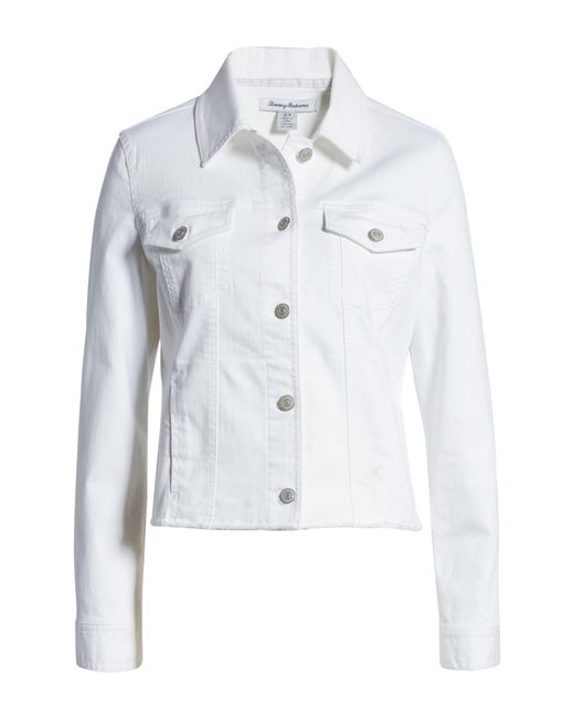 Tommy Bahama Ella Denim Jacket in White Lyst