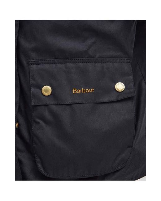 Barbour Blue Reighton Waxed Cotton Jacket