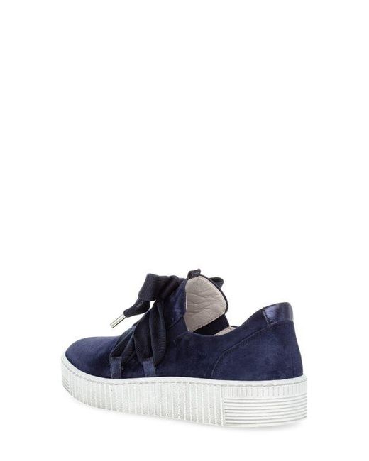 Gabor Blue 43.333 Platform Sneaker