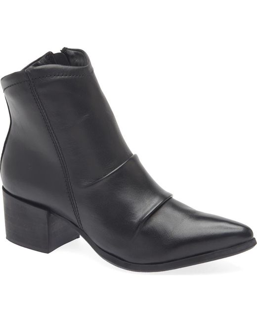 Chocolat Blu Black Lian Block Heel Bootie