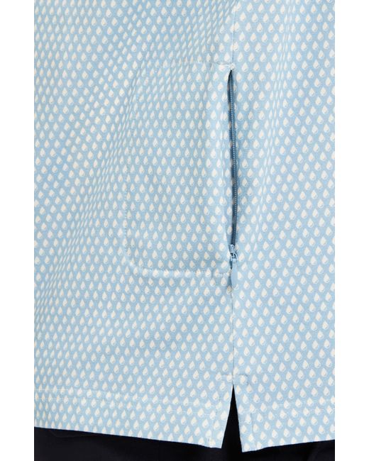 SealSkinz Blue Walsoken Short Sleeve Knit Button-up Shirt for men