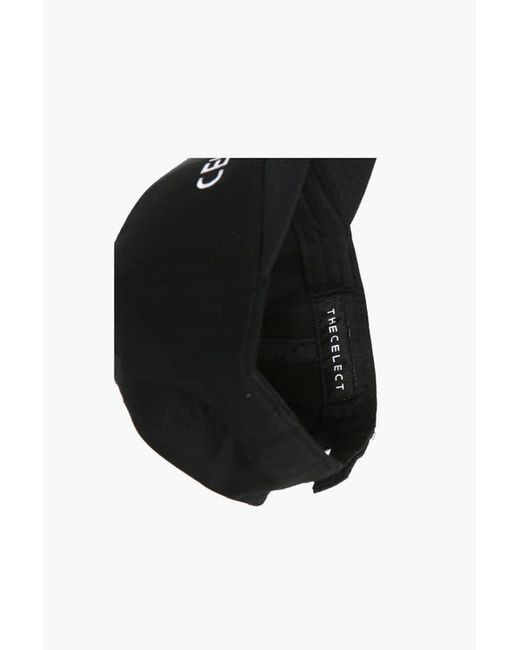 The Celect Black Name Mid Rise Cap
