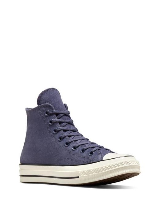 Converse Blue Chuck Taylor All Star 70 Suede High Top Sneaker for men