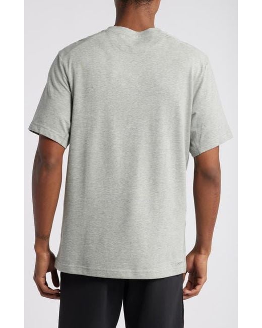 Nike Gray Primary Training Dri-Fit Short Sleeve T-Shirt for men