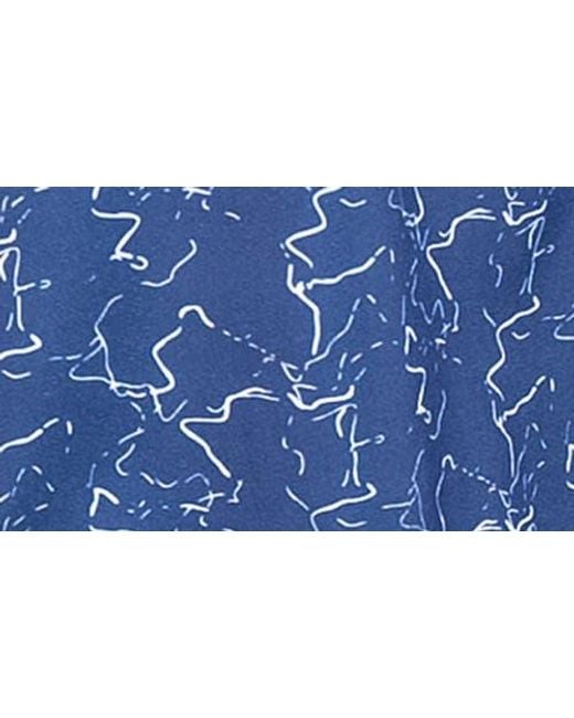 Maceoo Blue Einstein Print Button-Up Shirt for men
