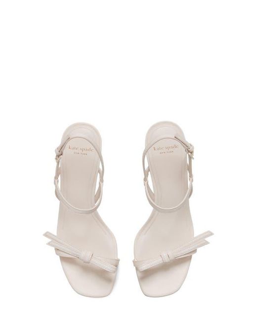 Kate Spade White Loop Slingback Sandal
