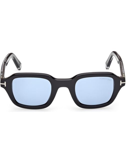 Tom Ford Blue 46Mm Small Square Sunglasses for men
